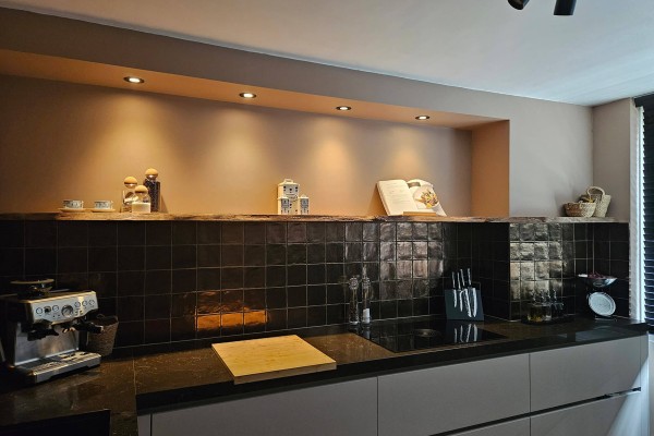 Iepen wandplank keuken