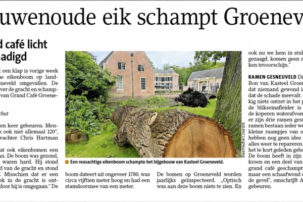 Van statige eik naar natuurlijke werktafel voor Kinderopvang ZON!